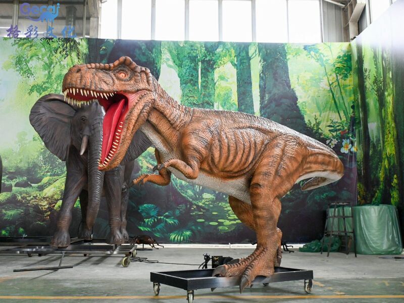 棕色霸王龙模型