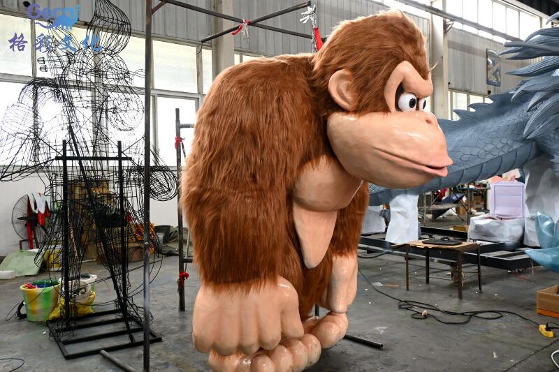大嘴猴模型穿戴表演服