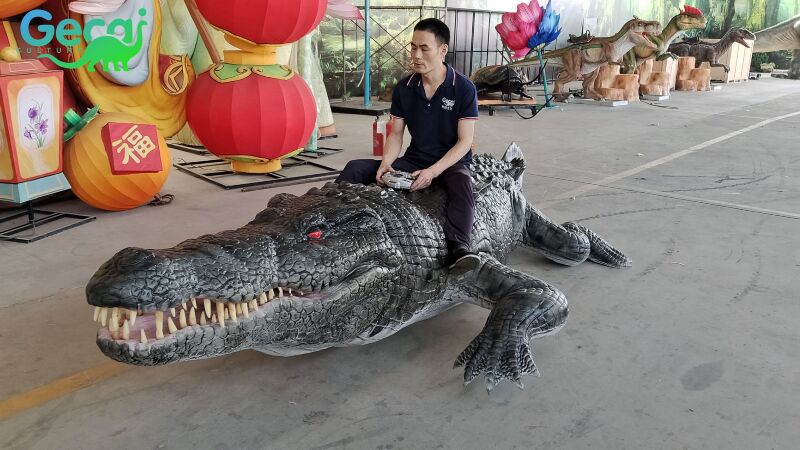 仿真遥控鳄鱼模型