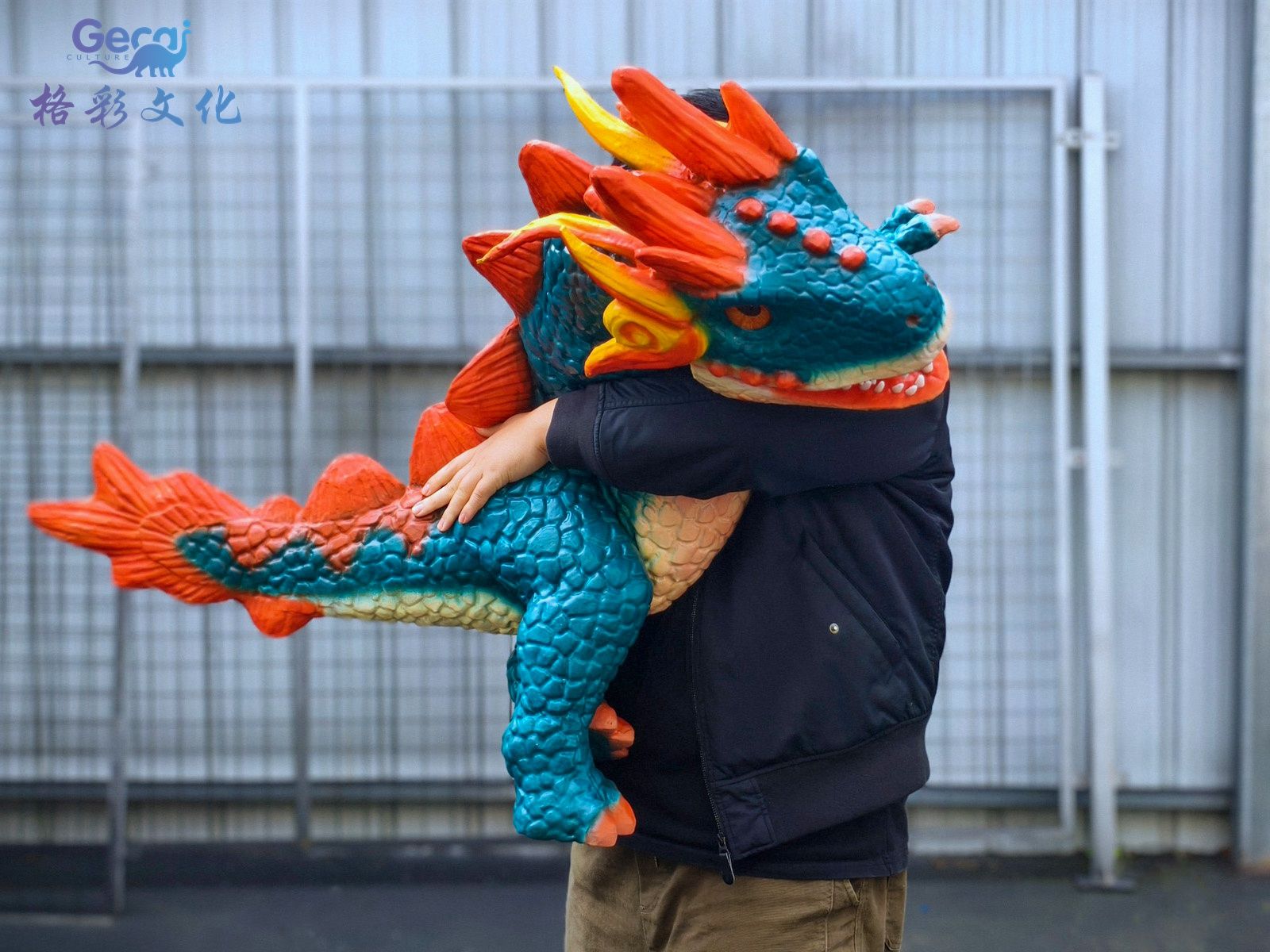 西方龙绿色手偶