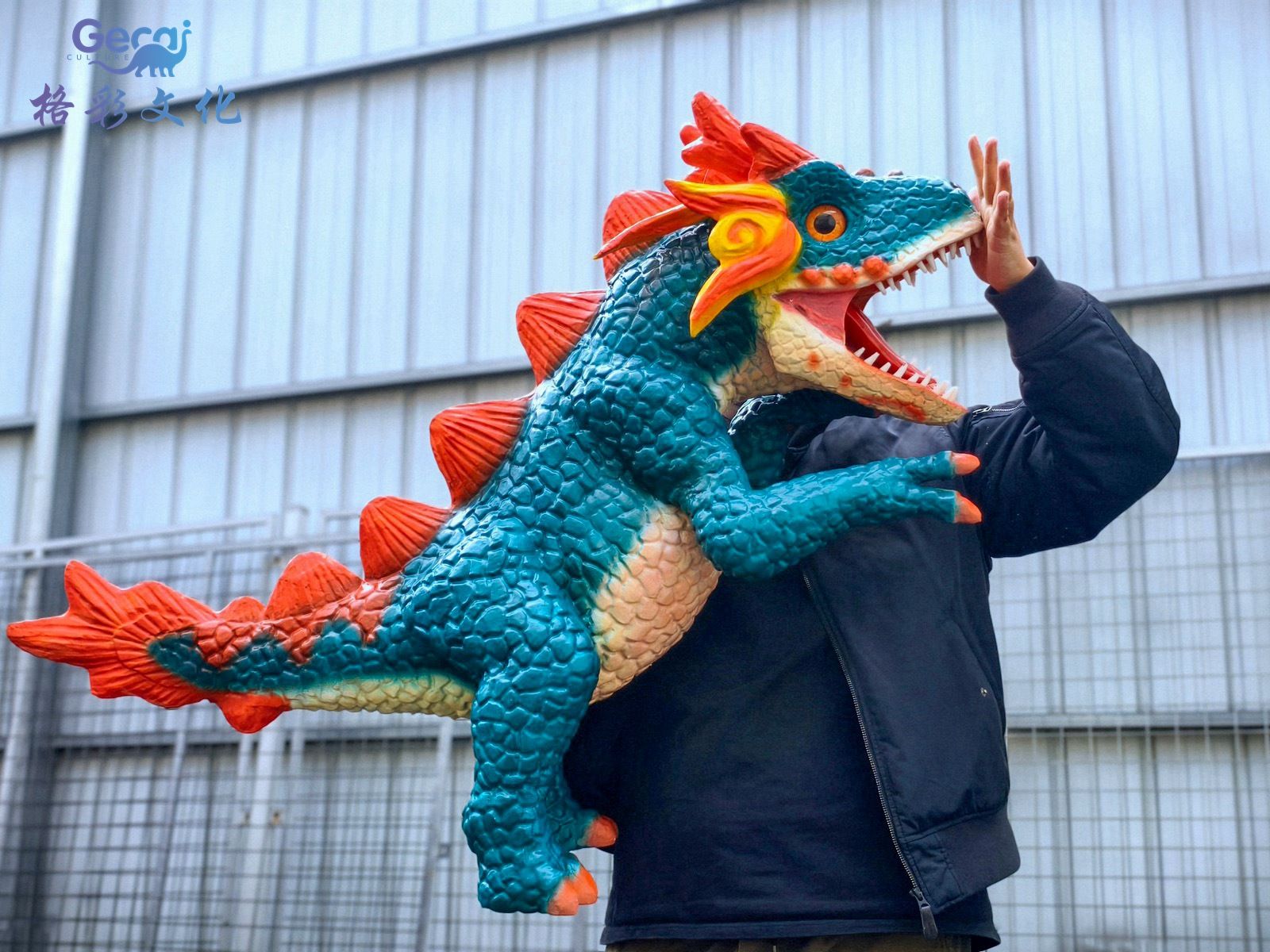 西方龙绿色手偶