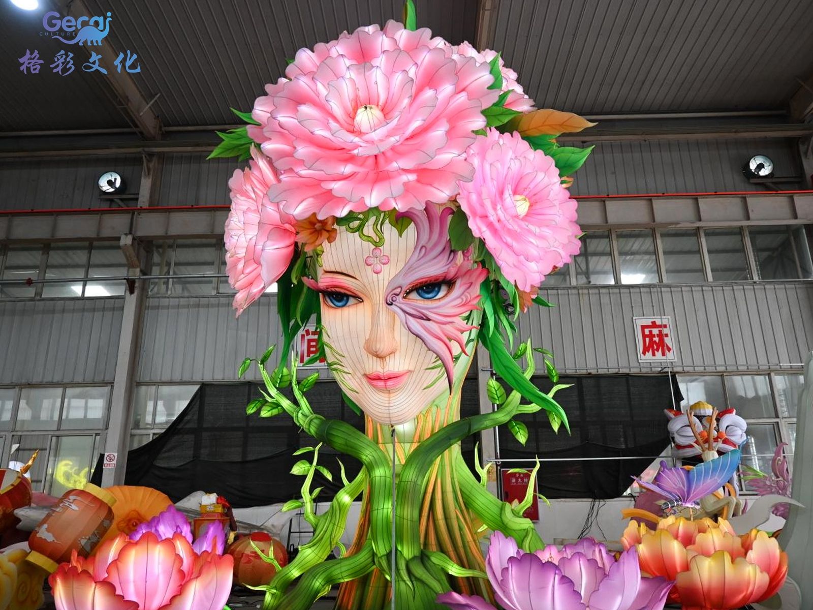 牡丹花神花灯