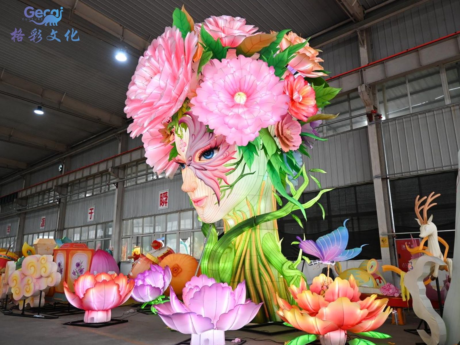 牡丹花神花灯