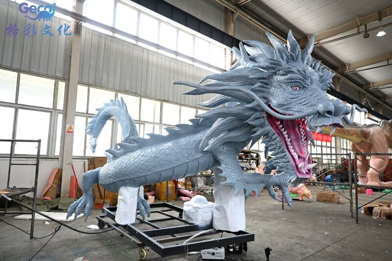 仿真喷烟中国龙模型