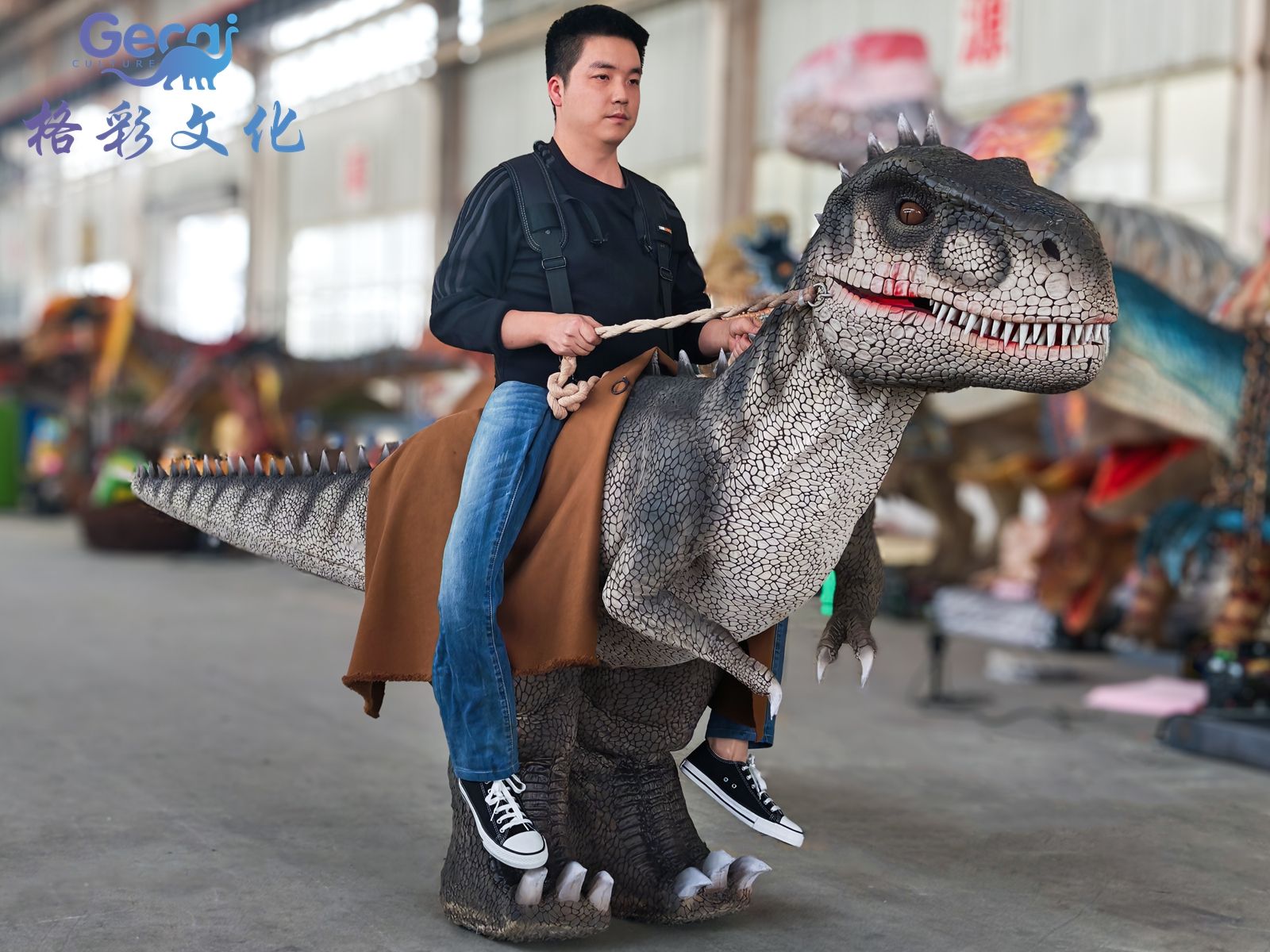 人骑霸王龙皮套