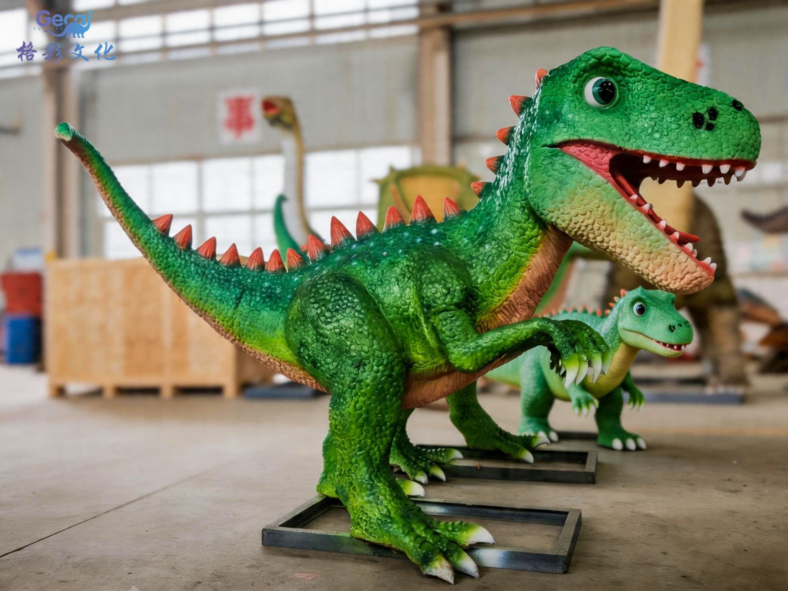 卡通恐龙雕塑