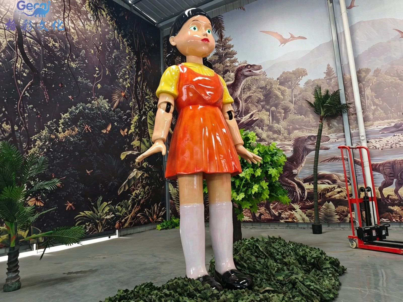 鱿鱼游戏女孩仿真模型