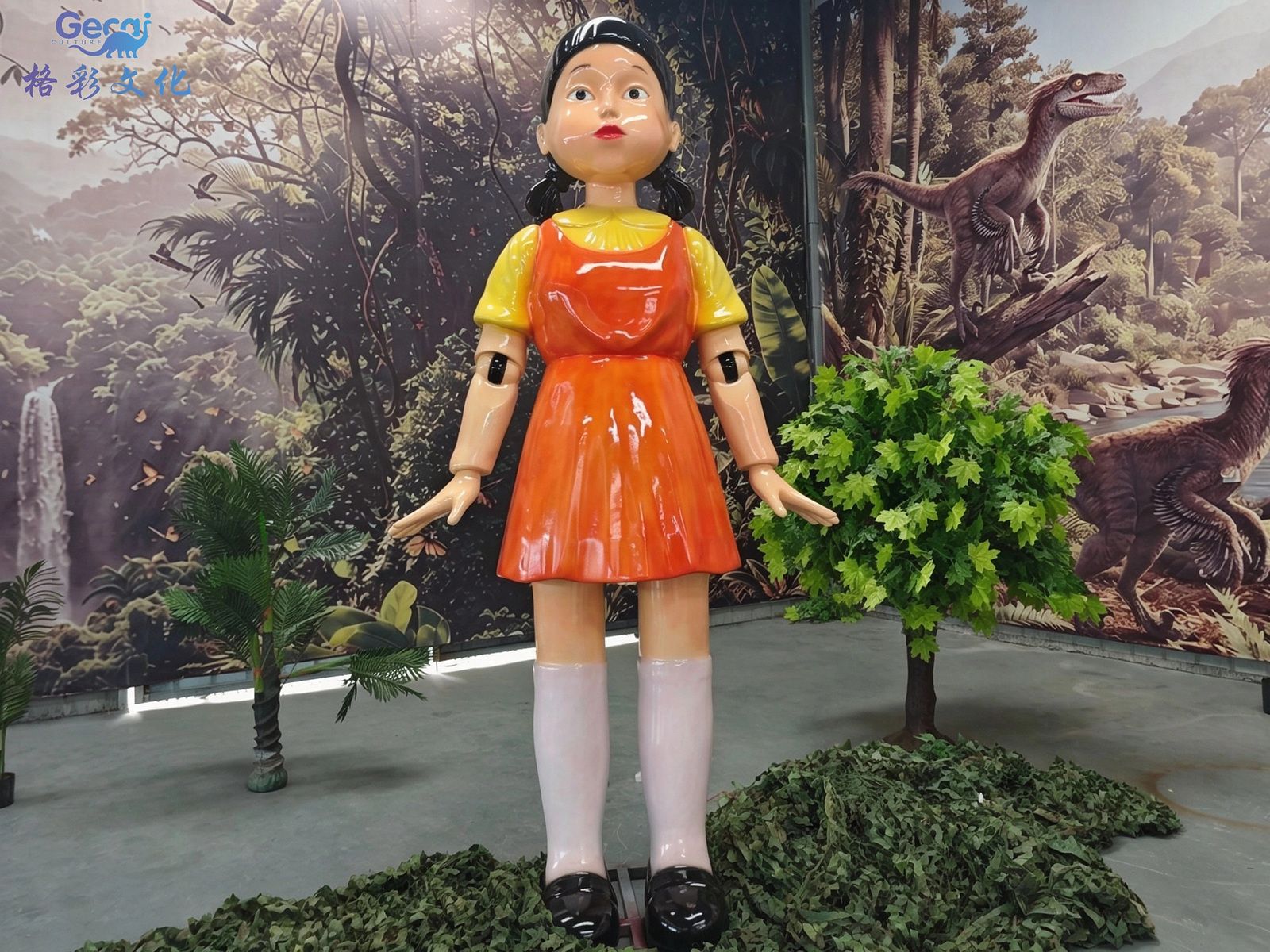 鱿鱼游戏女孩仿真模型